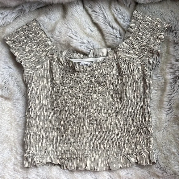 Smocked Top with Ruffled Edges - Picture 1 of 7